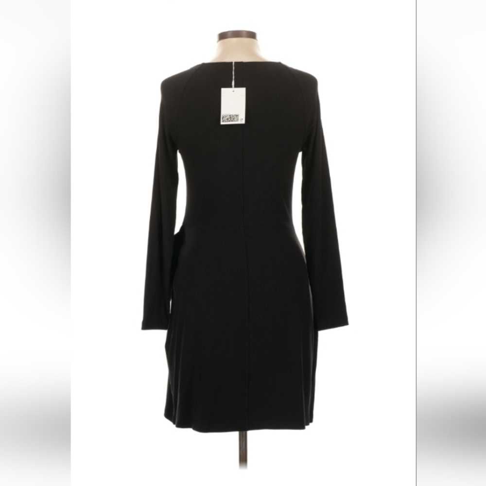 & Other Stories black wedding guest cut‑out long sleeve sheath dress nwt size L - Picture 6 of 15